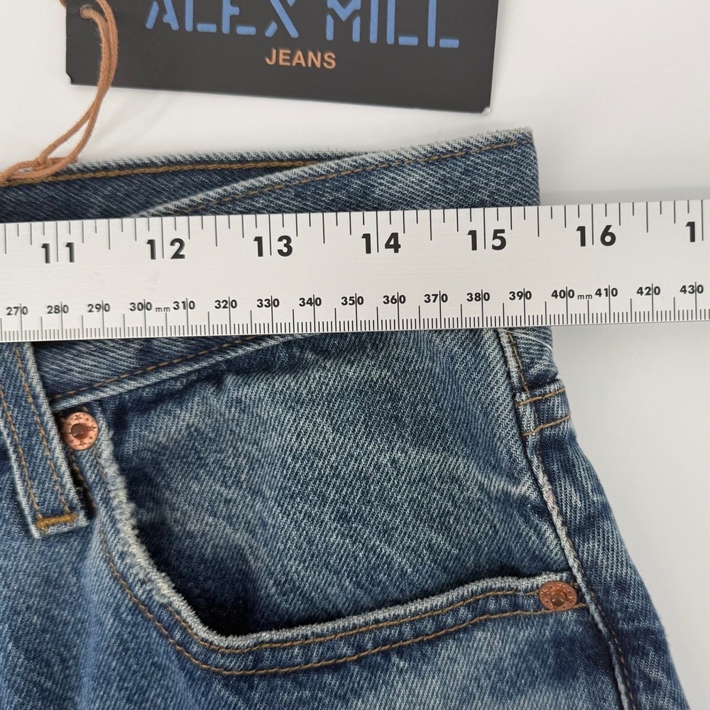 NWT ALEX MILL AM Original 5 Pocket Jean Mens Size 31 Vintage Medium Indigo Denim - Picture 8 of 9